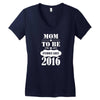 Mom To Be February 2016 Women's V-Neck T-Shirt