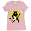 rock cat Ladies Fitted T-Shirt