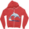 bottle opener nose Zipper Hoodie