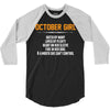October Girl Hated By Many 3/4 Sleeve Shirt