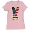 jake paul x american flag Ladies Fitted T-Shirt