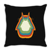 Totoro Retro Throw Pillow