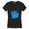 b is for blood sugar Women's V-Neck T-Shirt