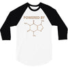 Powered By Caffeine Molecule 3/4 Sleeve Shirt