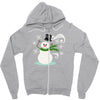 windy snowman Zipper Hoodie