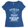 do not dwell in the past do not dream of the future concentrate the mi Women's Triblend Scoop T-shirt