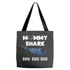 Mommy Shark Doo Tote Bags