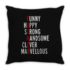 meanings of father Throw Pillow
