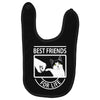 cat best friends for life Baby Bibs