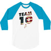 team 10 american flag 3/4 Sleeve Shirt