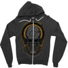 metal disk jockey Zipper Hoodie