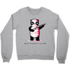 black, red and white Crewneck Sweatshirt