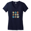 school friends Women's V-Neck T-Shirt