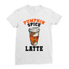 pumpkin space latte Ladies Fitted T-Shirt
