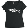 Momma Shark Women's Triblend Scoop T-shirt