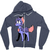 yorkie palette custom Zipper Hoodie