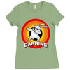 Dabbing Bunny Easter Ladies Fitted T-Shirt