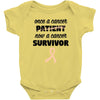 Once a Cancer Patient Now a Cancer Survivor Baby Bodysuit