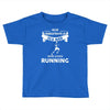 who loves running Toddler T-shirt