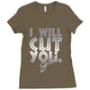 i will cut you Ladies Fitted T-Shirt