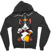 lucky cait sith Zipper Hoodie