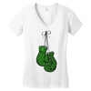 liver cancer boxing glover Women's V-Neck T-Shirt