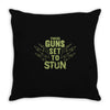 these guns stun Throw Pillow