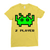 arcade player 2 Ladies Fitted T-Shirt