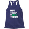 eat sleep celtic Racerback Tank