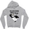 5 Percent Unicorn 95 Percent Ninja Zipper Hoodie