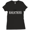 i do marathons Ladies Fitted T-Shirt
