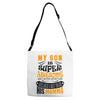 My Son Is Super Awesome His Momma Adjustable Strap Totes