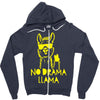 no drama llama (2) Zipper Hoodie