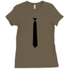 skinny white tie hipster cool school funny awesome geek shirt t shirt Ladies Fitted T-Shirt