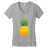 pineapple christmas tree Women's V-Neck T-Shirt