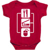 v2 eat sleep computer mouse Baby Bodysuit