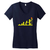 evolution lego basketball sports funny Women's V-Neck T-Shirt