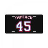Impeach 45 License Plate