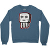 minecraft ghast drawing Crewneck Sweatshirt