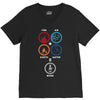 Bong Mathematics design with Earth, Fire, Air, Water and bong icons V-Neck Tee