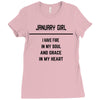 January Girl Ladies Fitted T-Shirt