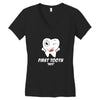 First Tooth Date Women's V-Neck T-Shirt