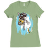 frozen banana Ladies Fitted T-Shirt