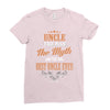 uncle the man the myth best uncle  ever Ladies Fitted T-Shirt