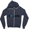 square Zipper Hoodie