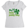 my 1st saint paddyday Women's Triblend Scoop T-shirt
