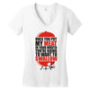 once you put my meat in your mouth t shirt tee funny grilling cook che Women's V-Neck T-Shirt