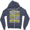 Legends Are Born In September Zipper Hoodie