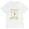 i might look like i'm playing softball V-Neck Tee