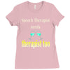 speech therapist needs wine therapy too Ladies Fitted T-Shirt